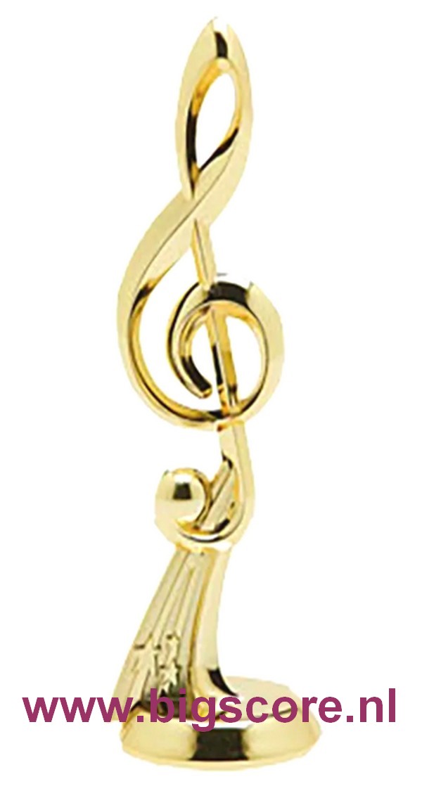 Muziek G-Sleutel Figuur 6426 Goud